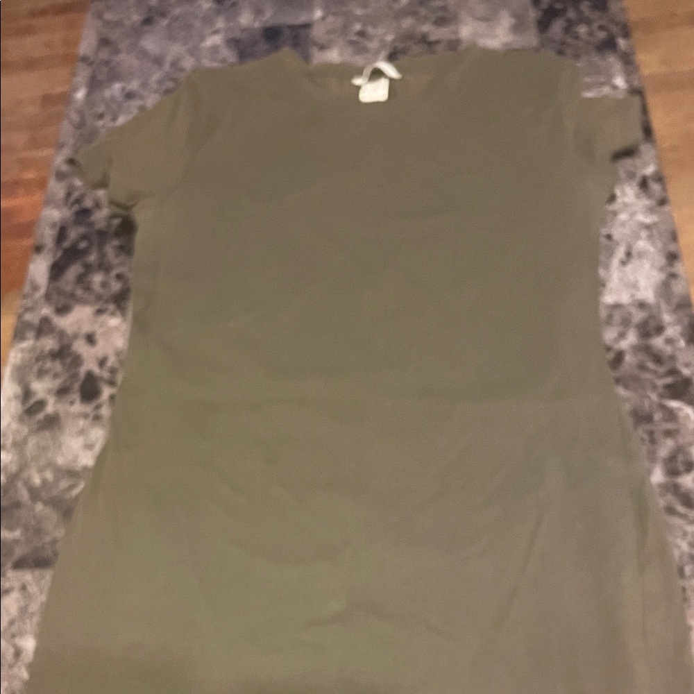 H&M Khaki Crew Neck Tee